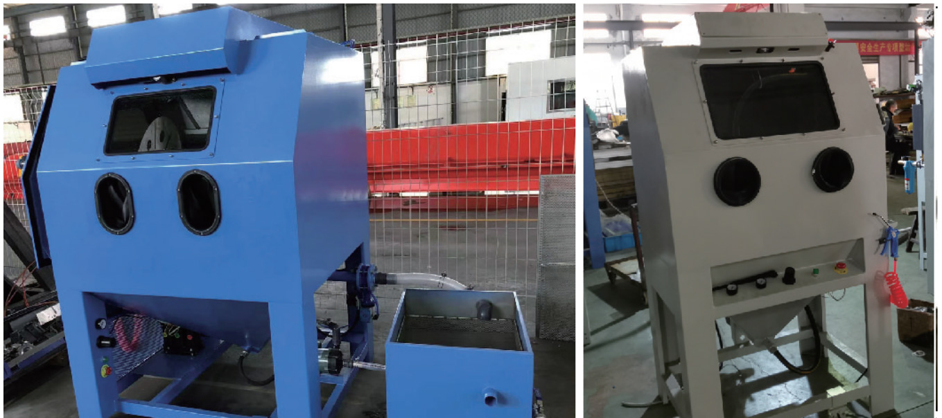 Manual wet sandblasting machine