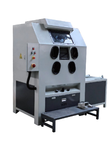 Manual wet sandblasting machine
