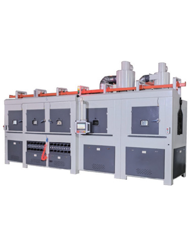 Suspension through type automatic sandblasting machine
