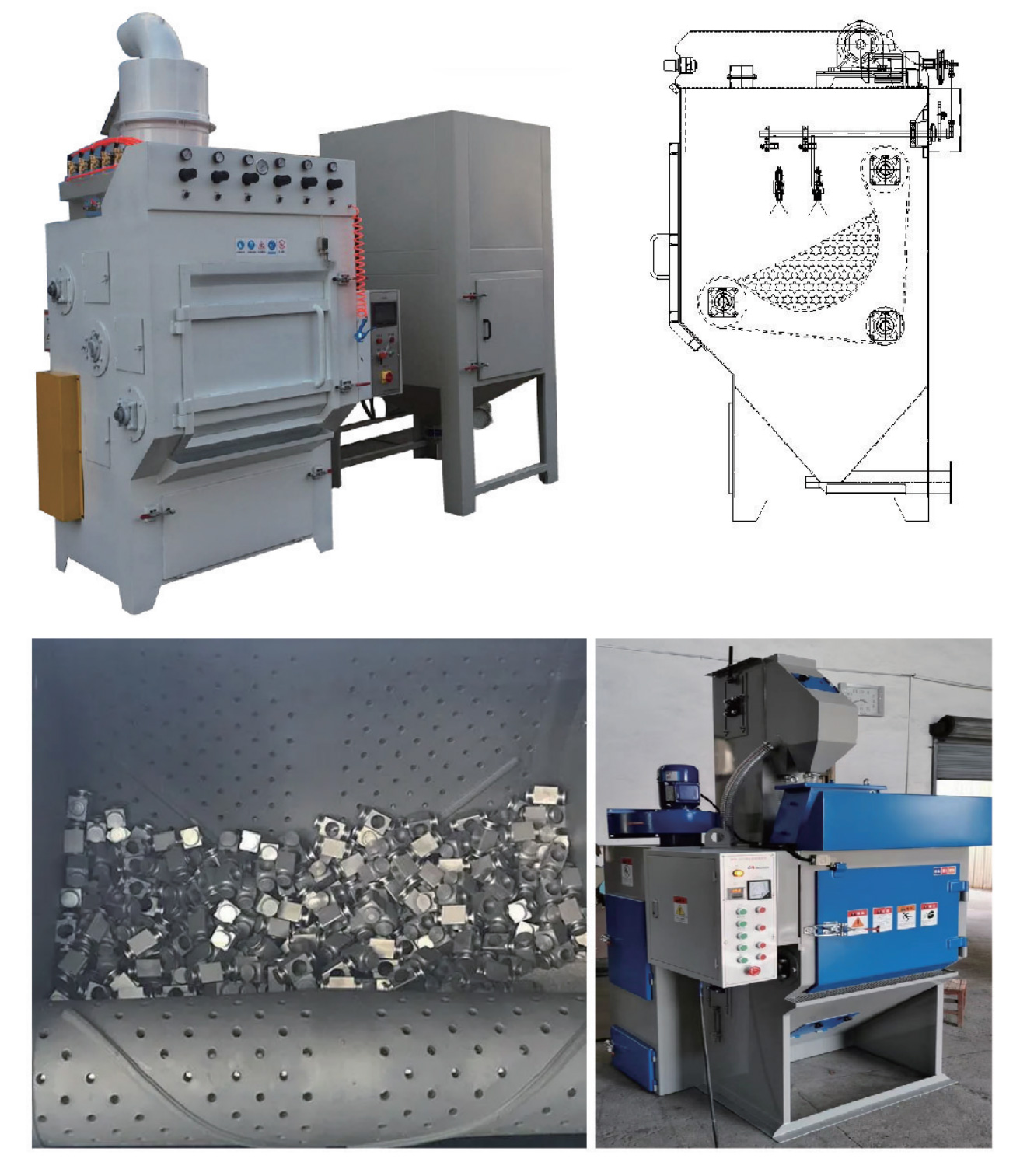 Crawler type automatic sandblasting machine