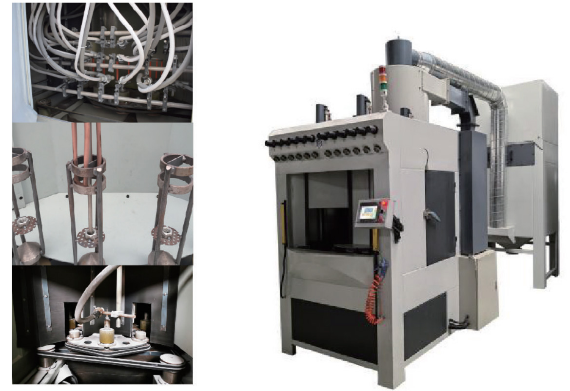 Automatic rotary disk sand blasting machine