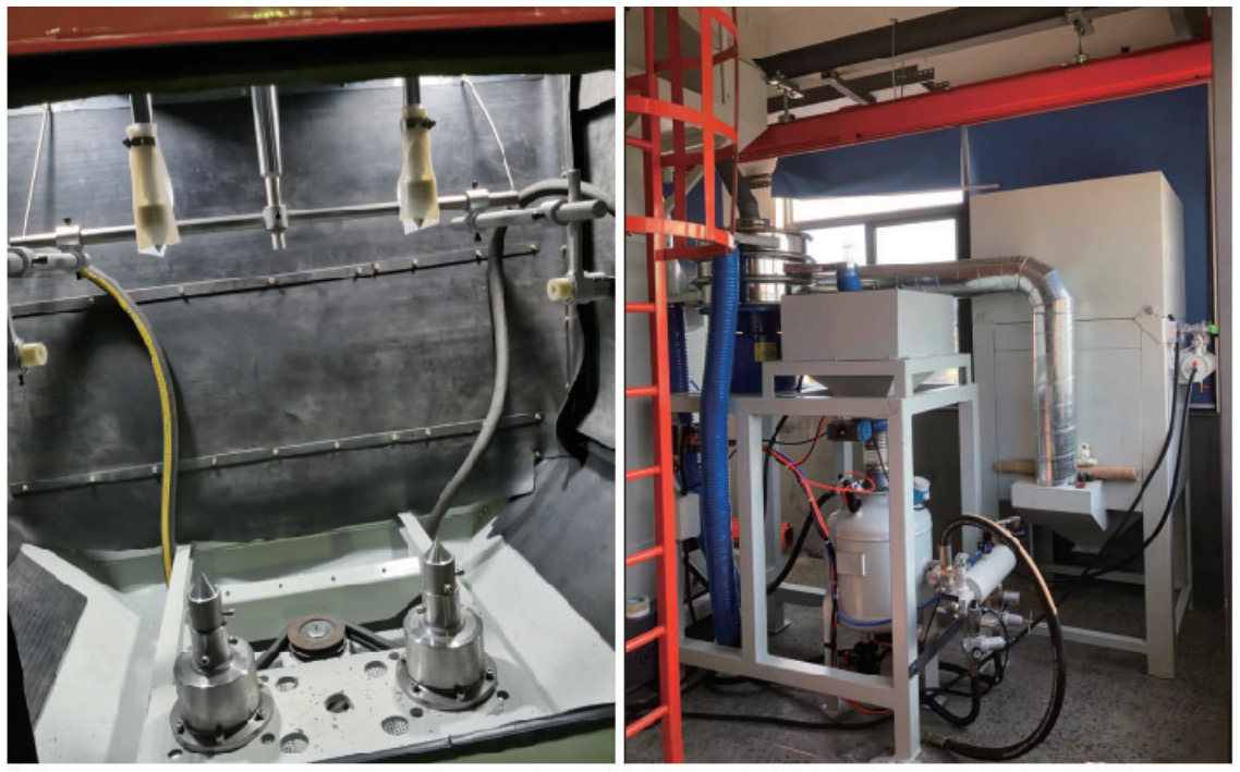 Tooth surface strengthening shot blasting machine
