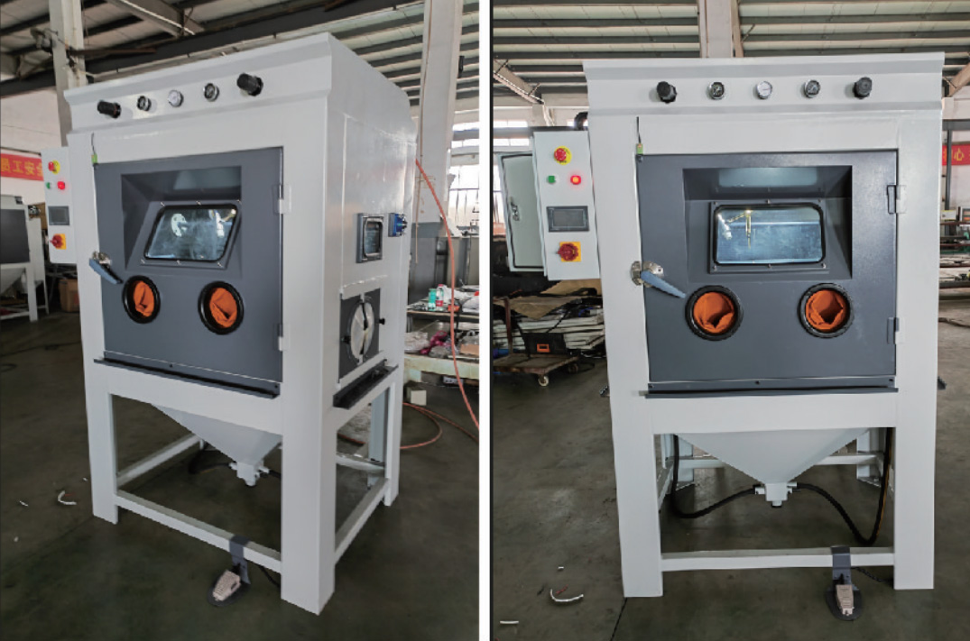 Steel type manual sandblasting machine