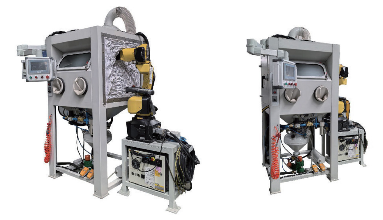 Robot sandblasting equipment