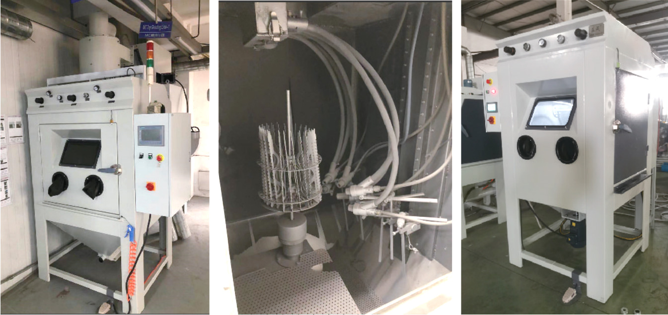 CNC sliding table three-axis sandblasting machine