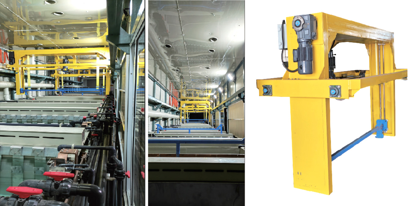 Automatic oxidation, cleaning production line